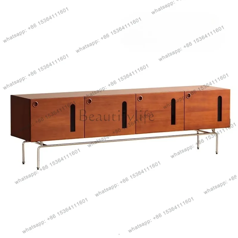YJ Legs Glass Universal Tv Stand Living Room High Walnut Luxury Nordic Tv Cabinet Modern House Tall Fernsehtisch Furniture Home