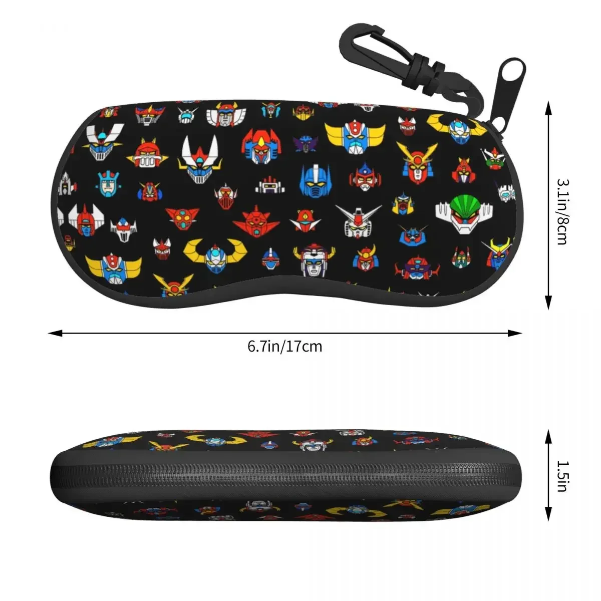 Custom Ufo Robot Logo Glasses Case Fashion Goldorak Grendizer Z Shell Eyeglasses Case Sunglasses Box