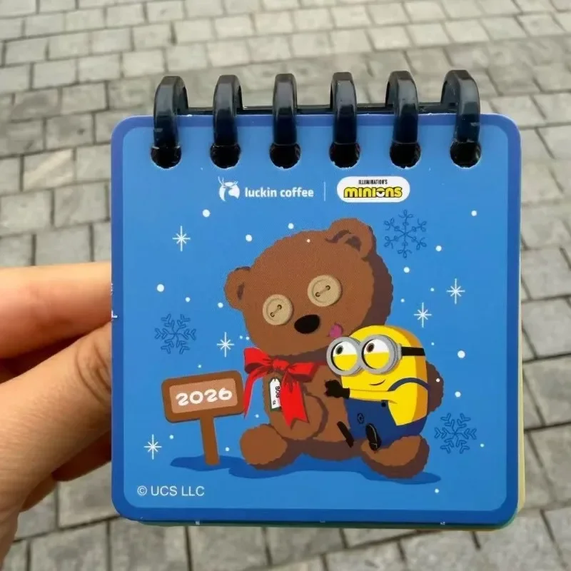 

Minionsed Cute Peripheral Christmas Decorations Including Desk Calendar Decorative Stickers Monthly Calendar Ornaments for Gifts