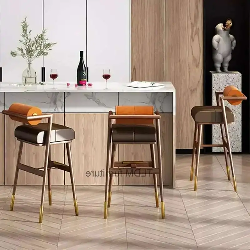 

Офисная барная стойка, обеденные стулья, скандинавский ресторан, легкий барный стул для гостиной, уличная мебель Taburete Alto Para Cocina