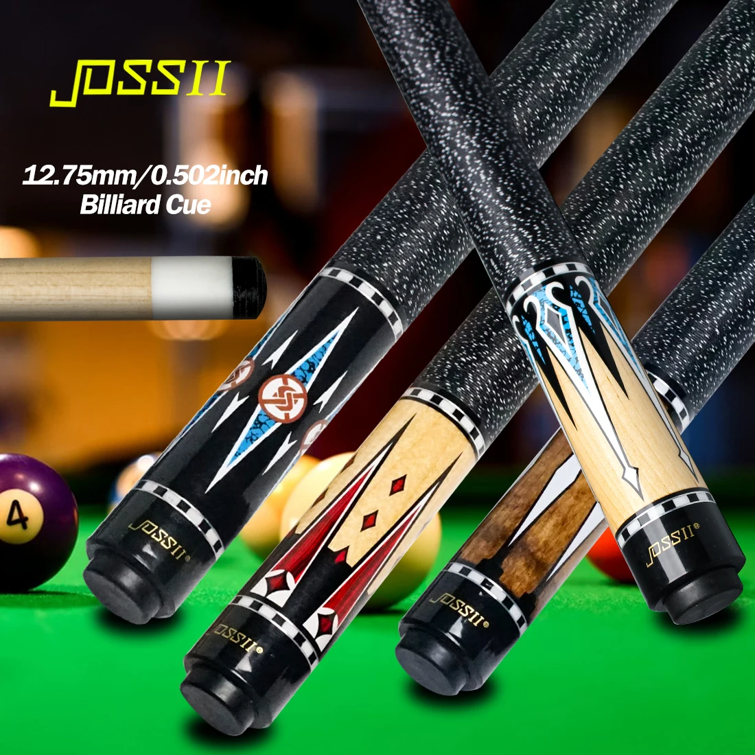 JOSS II 2-Pieces Pool Cue Stick - 58