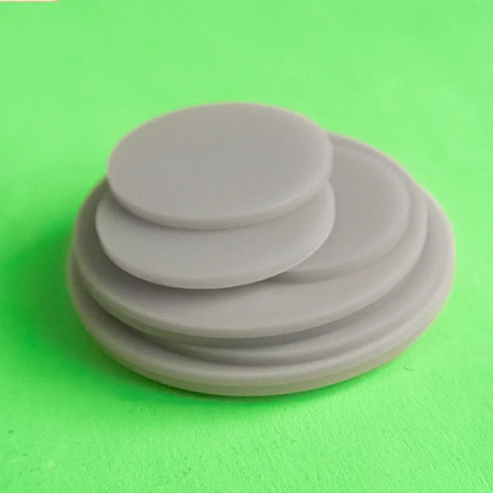 10pcs ALN Aluminum Nitride Ceramic Disc 6/10-100mm High-temperature Resistant Insulation Substrate Gasket