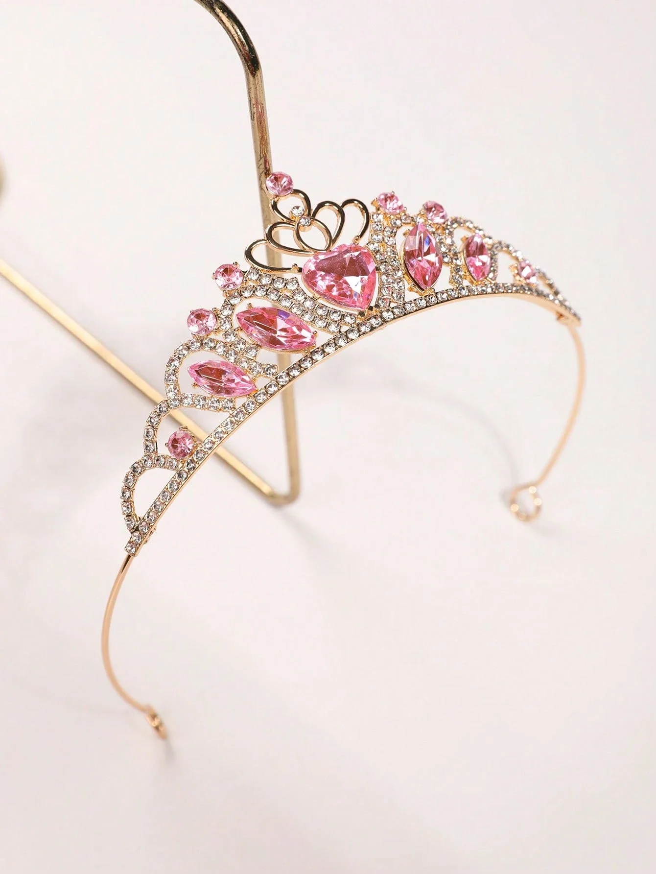 

1pc Princess Crown Party Headpiece, Luxury Crystal Alloy Tiara