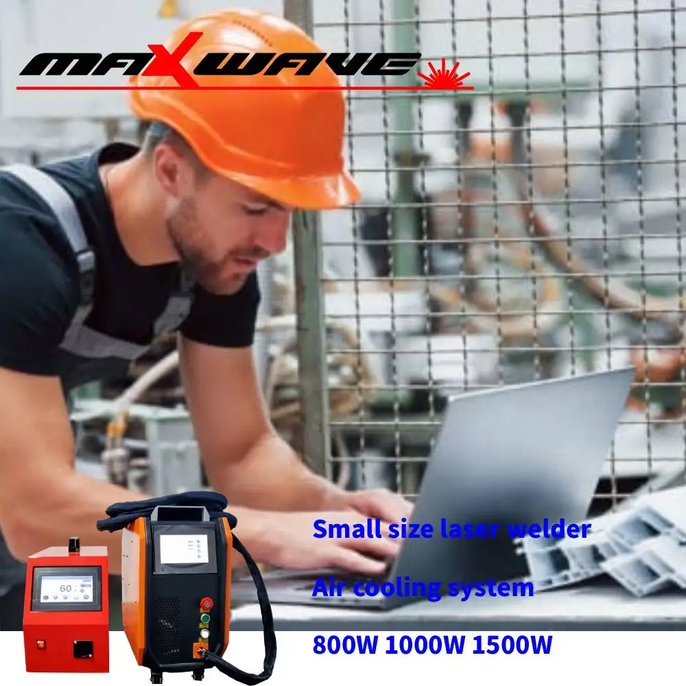 

Ручной лазерный сварочный аппарат с воздушным охлаждением, 800 Вт, портативный сварочный пистолет для металла, стали, железа, нержавеющей стали, меди, алюминиевого сплава, ремонт