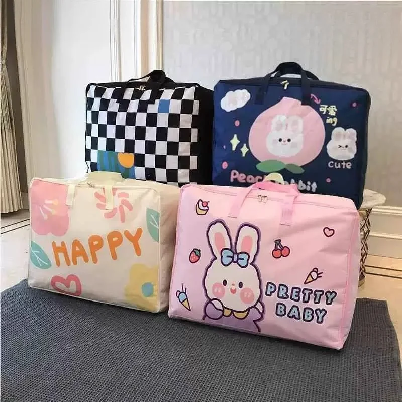 

Thickened Waterproof Moisture Proof Nursery Quilt Storage Bag Moving Home Essential Durable Bedding Organizer by Jinluohel