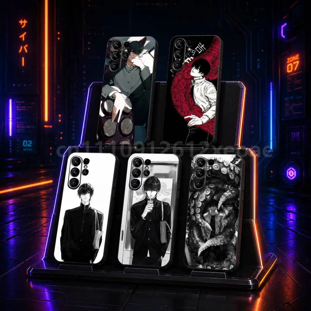 Yoshida H-Hirofumi Black TPU Shockproof Case For Samsung Galaxy S21 S23 S25 S20 S22 S24 S26 S30 Plus Ultra