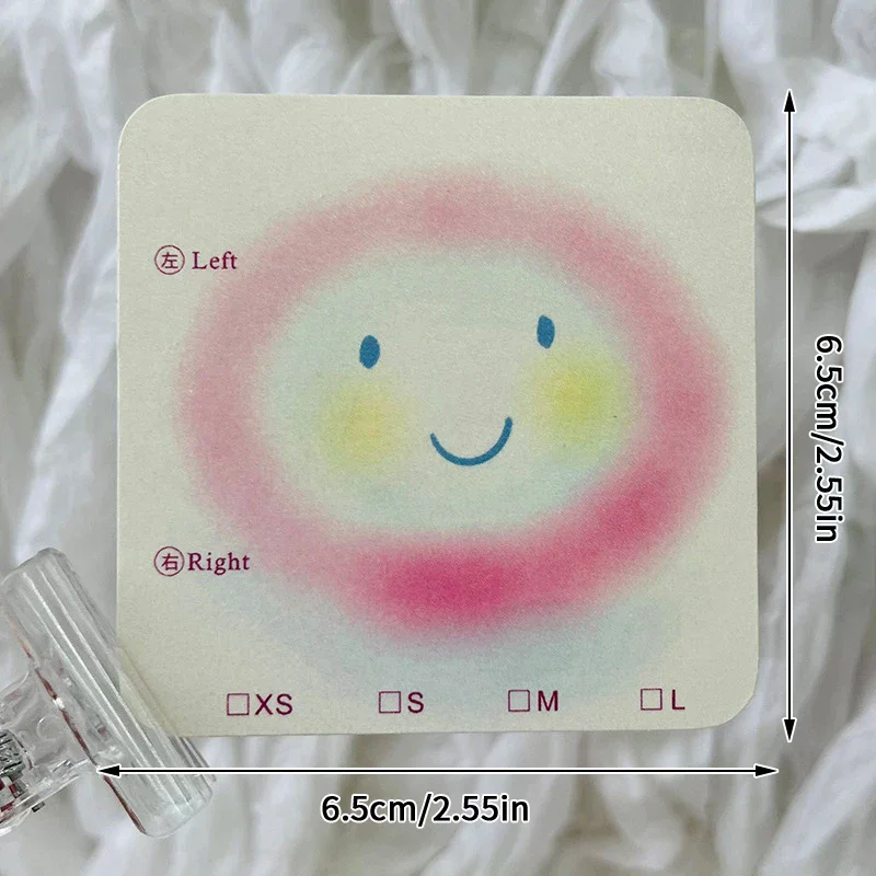 50 قطعة اضغط على بطاقات عرض الأظافر 6.5x6.5 سنتيمتر/8x8 سنتيمتر الكرتون نمط أظافر صناعية نصائح مانيكير صور الدعائم #6