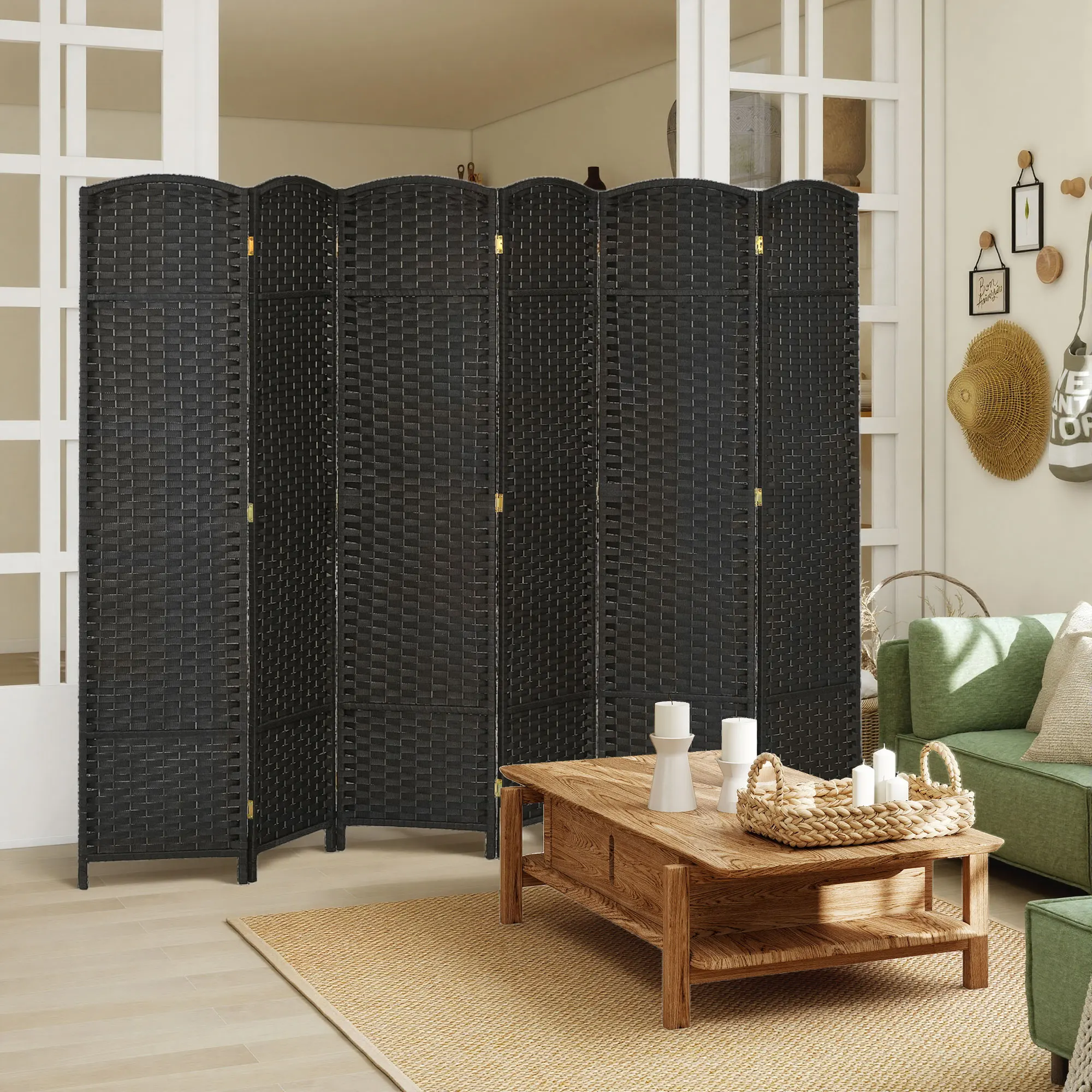 Homcom Room Divider, 6 Panel F - Room Divider Screen recension och pris