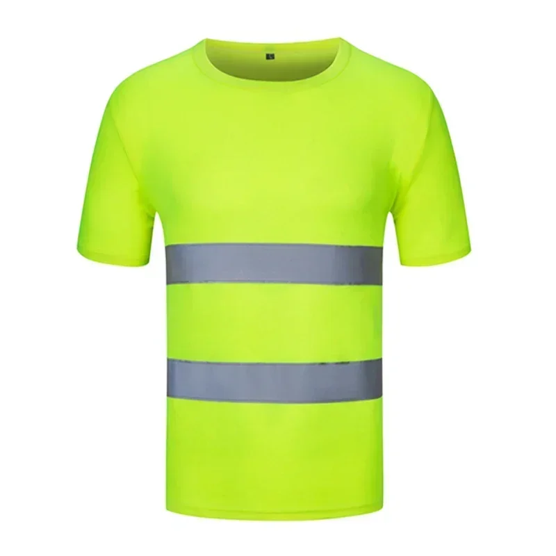 Imagem -06 - Fluorescente Amarelo Alta Visibilidade Camisas Reflexivas T-shirt de Segurança Manga Comprida hi Vis Camisa Quick Dry Trabalho de Construção