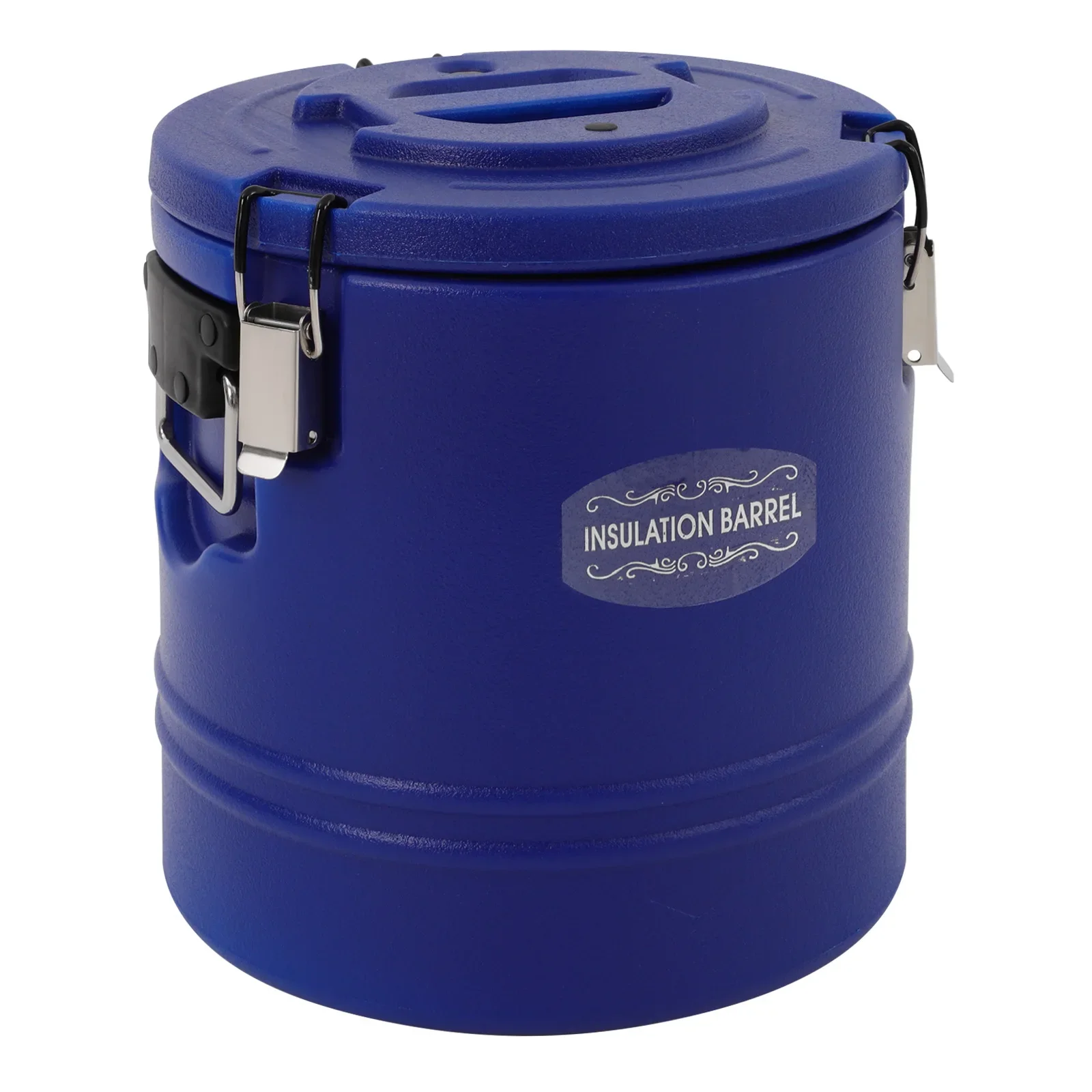 業務用15L断熱食品保存バケツ ステンレス鋼/PE/PUフォーム製 丸型容器 レストラン ケータリング 屋外イベント向け