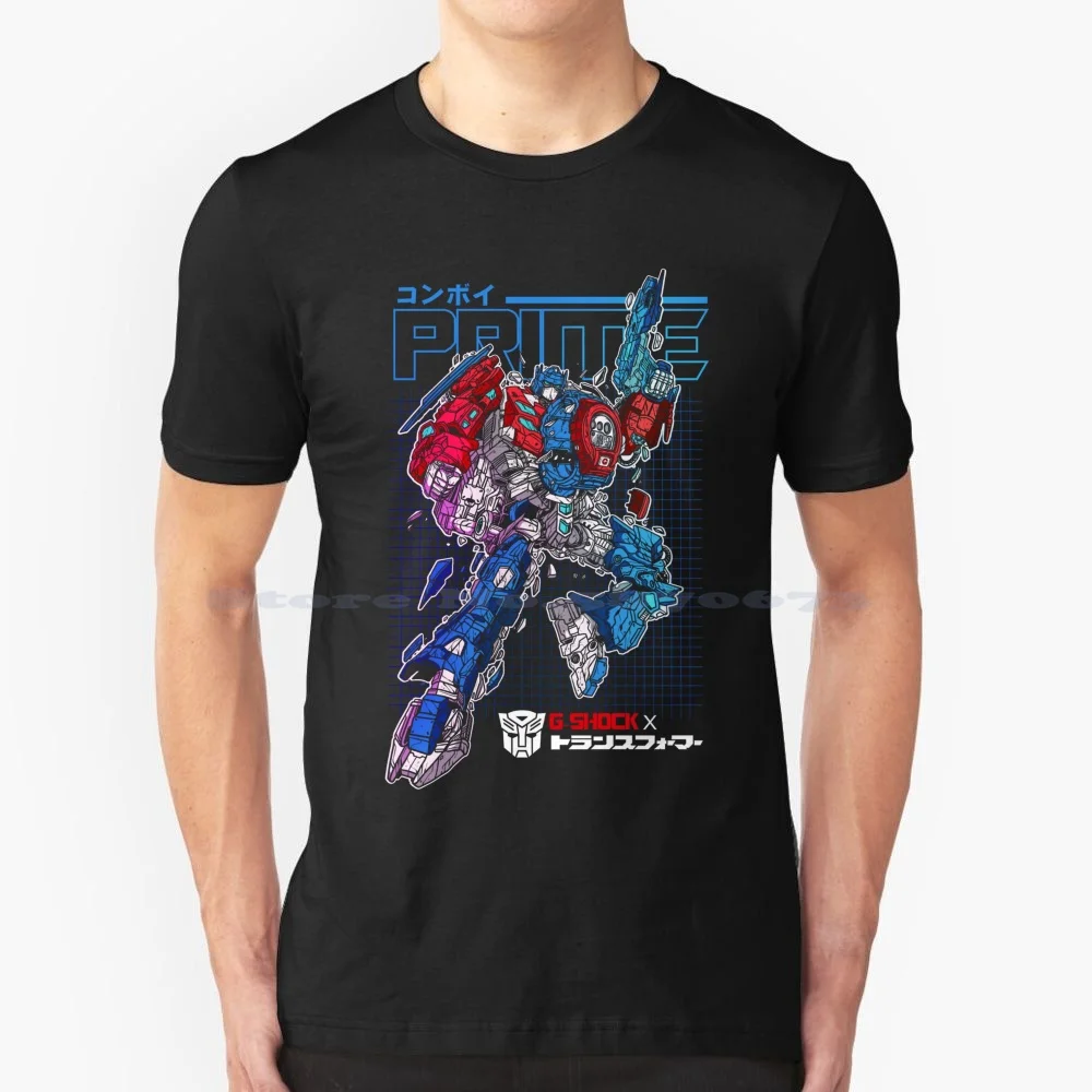 Prime T Shirt 100% Cotton Tee Prime Decepticon Autobot Jack Miko Rafael Arcee Starscream Bulkhead