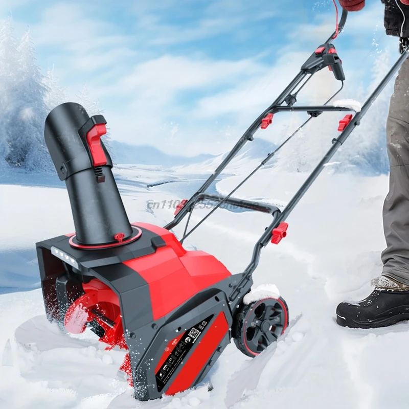 2000W Walk Behind Snow Blower Push Snow Sweeper Machine For Home Property Road And Courtyard Use Powerful Small Snow Thrower