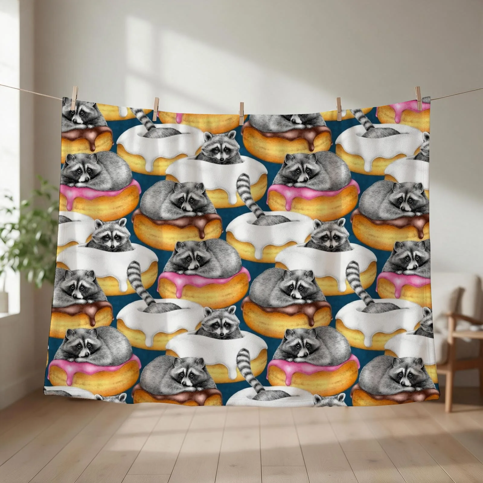 Food Fantasy of a Trash Panda Throw Blanket Sofa Sofa Quilt christmas decoration Vintage Blankets