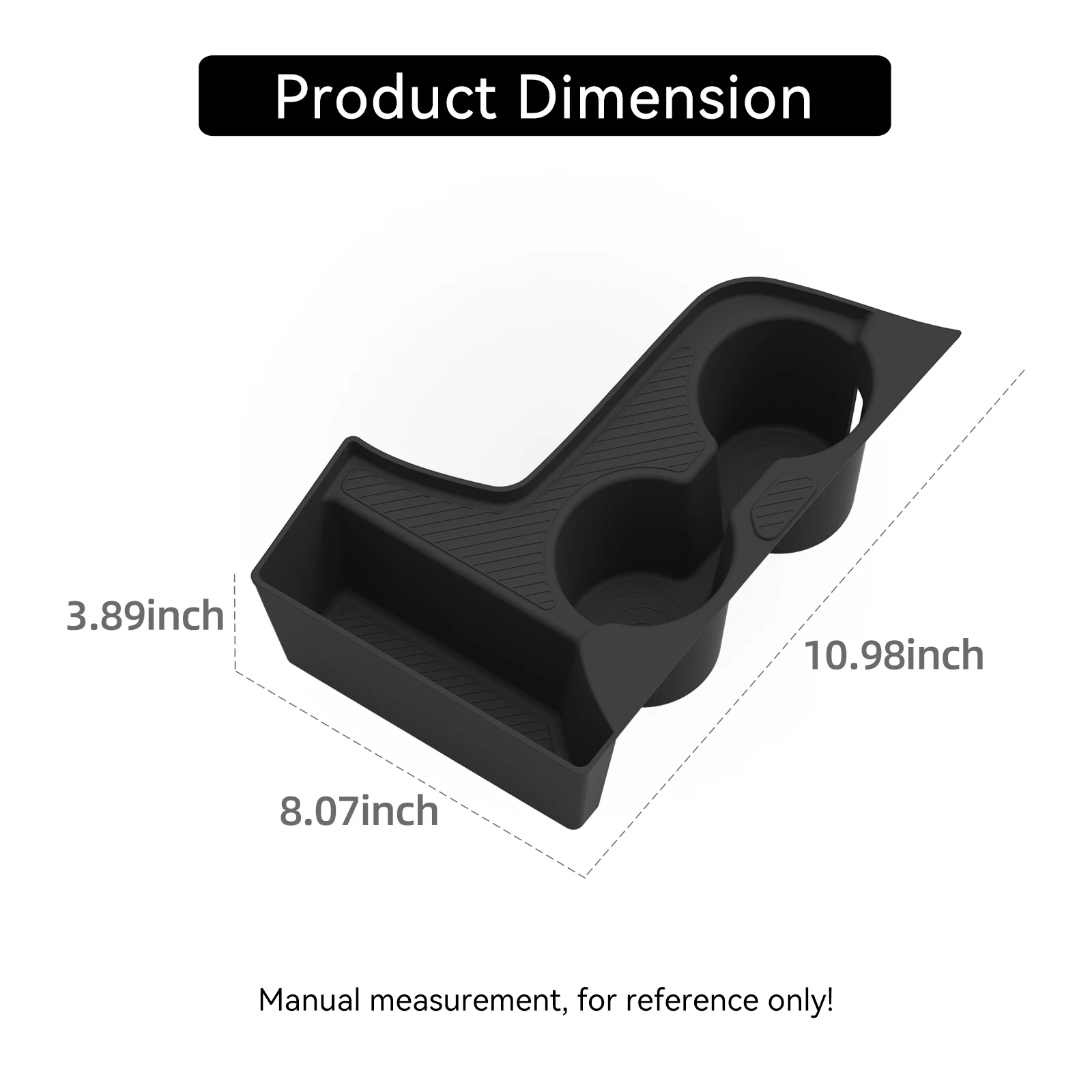 Smabee Left Drive for Kia Sportage NQ5 2026 Silicone Center Console Cup Holder Insert Car Storage Box Organizer Accessories