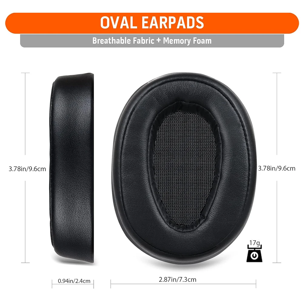Replacement Ear Pads for Sony WH-H900N Headphones Earpads Cushions for Sony WH900N MDR-100ABN Headset Softer Protein Leather