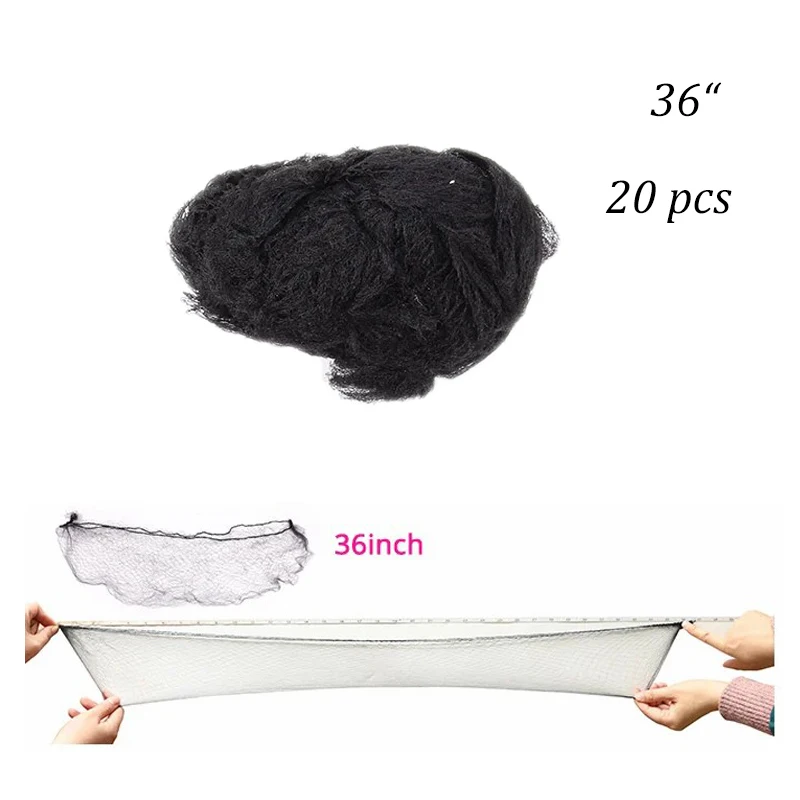 20 Stuks Duurzaam Nylon Haarnet Voor Broodje Haar Kapsel Tool Zwart Beige Bruin 5Mm Haarnet voor Pruiken Mesh Haar Styling Haarnetjes