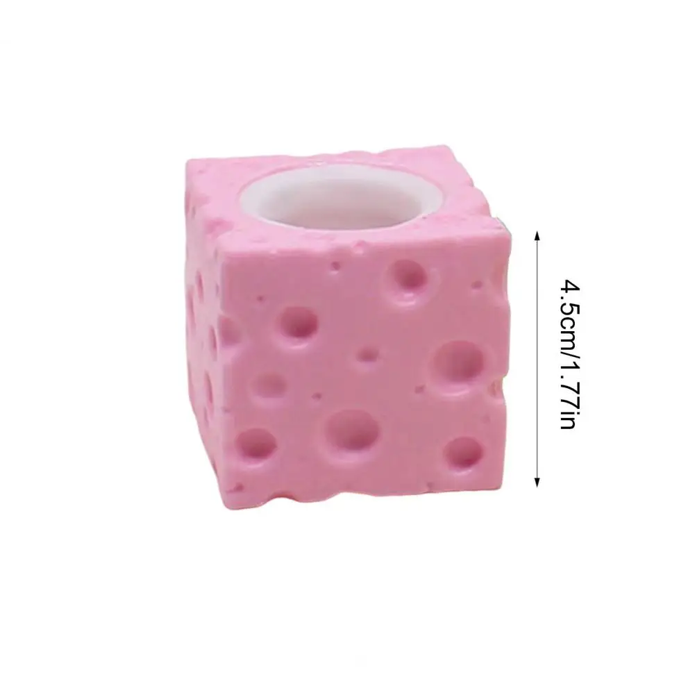 Rabbit Cheese Squeeze Toy Bunny Cheese Squeeze Toy Stress Relief Squishy Rabbit Cup Fidget Toy Slow Relaxation Ball for Anxiety