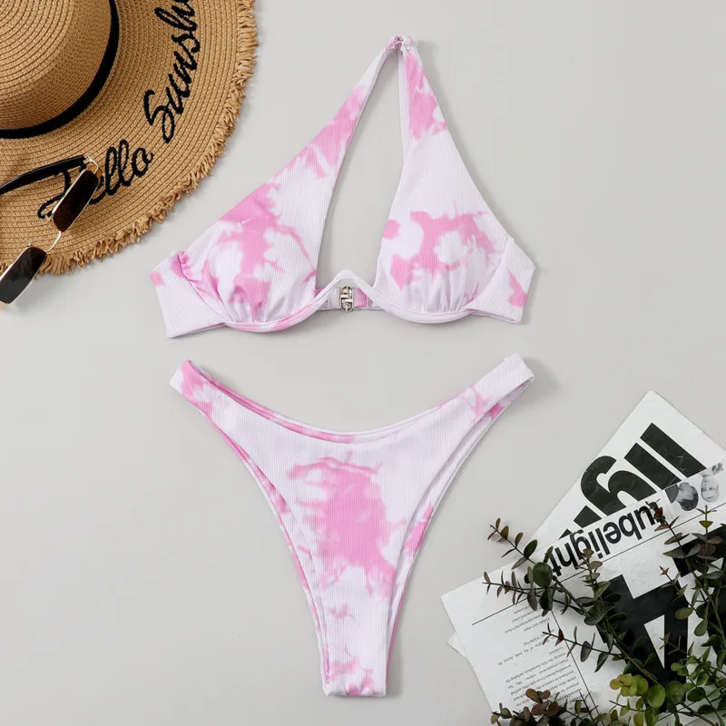 Sexy Print-Bikinis 2025, Badeanzüge, Damen-Bademode, Push-Up, weiblich, Strand, Badebekleidung, Badeanzüge, brasilianisches Bikini-Set, Pool-Badende