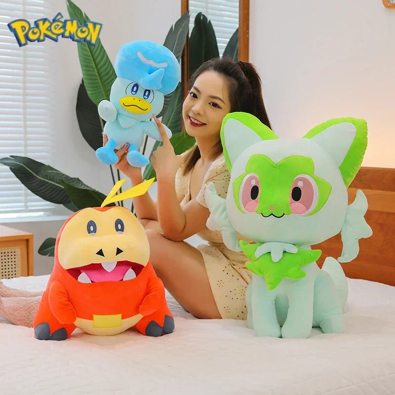 Pokémon Stuffed Plush Toys Kawaii Sprigatito Quaxly Fuecoco Decoration Pillow Anime Doll Kids Birthday Christmas Gift