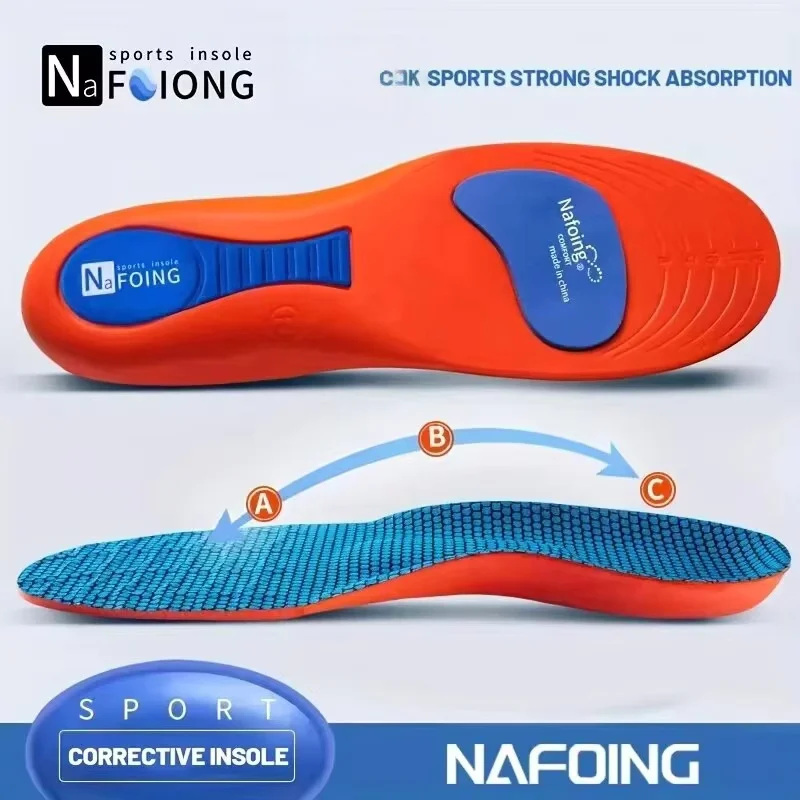 

4 PCS New Sports Elasticity Insoles Elasticity Shock Absorption Breathable Running Insoles