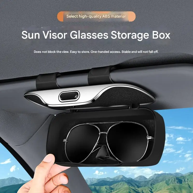 

All - in - One Car Sun Visor Storage: Sunglasses Caddy & Ticket Compartment