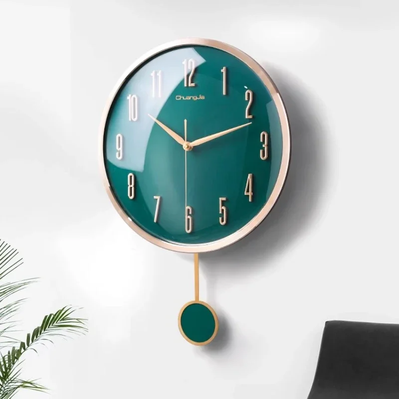 Fashion Light Luxury Clock Wall Silent Aesthetic Interior Art Living Room Fashion Clock Wall Creative Reloj De Pared Decoration