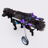 2024 New Arrivals Fashion Purple Color Wheelchair Chairs For Disabled Dogs Aluminium Alloy Car For Handicapped Dog and Cat