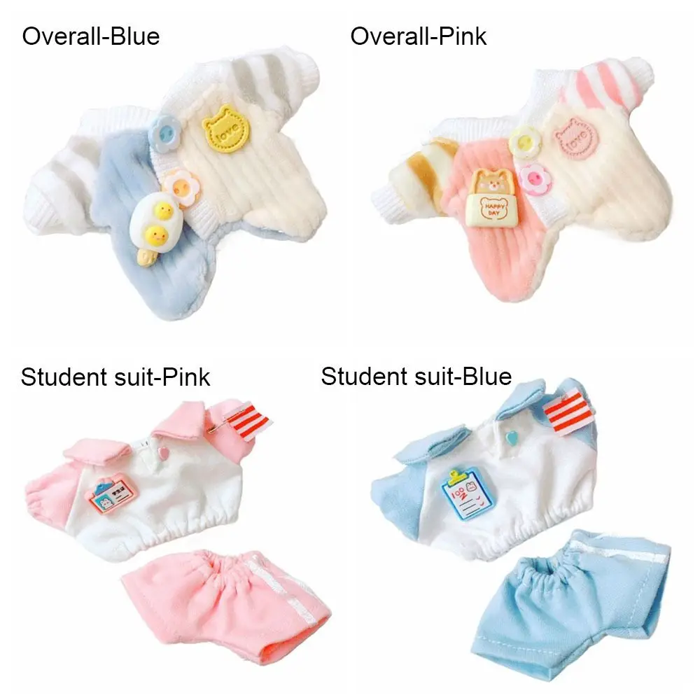 ملابس دمية محشوة بالقطن ، منزل لعب ، أزرق ، وردي ، تيشيرت ، طقم بنطلون ، دعامة صور ، تأثيري ، بدلة زحف ، 10 * ، هدية