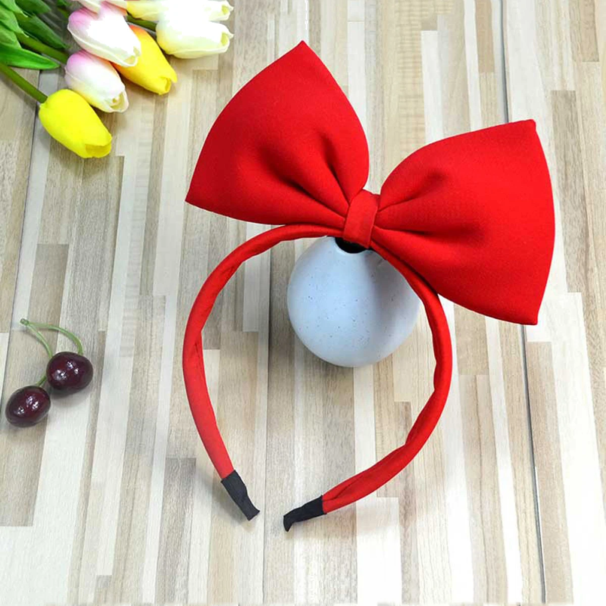 Big Bow Hairband Snow White Headband For Women Girls Fashion Bow Hair Hoop Cosplay Decoration Christmas Party Cloth Hair Band