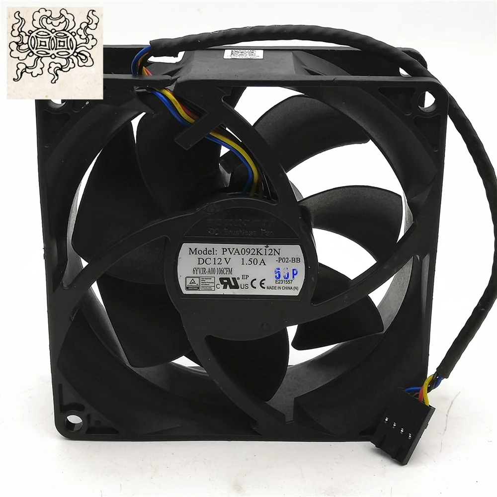 

Ltsf For 9cm Ventilador Refrigeración Servidor Chasis Violento, Control Temperatura PWM Original, PVA092K12N 9038,