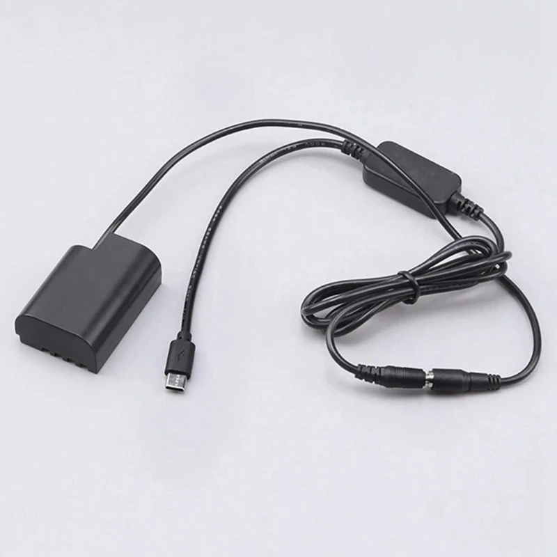 DMW-BLF19E Fully Decoded DMW-DCC12 Fake Battery+USB-4017 8.7V Voltage Regulation Line Black Plastic 1 Piece