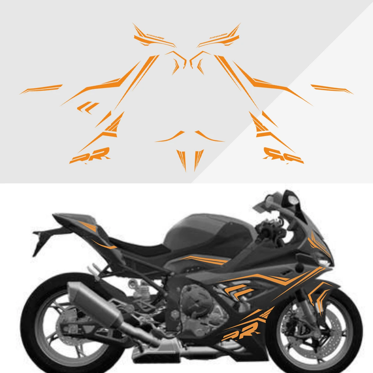 

For BMW S1000RR 2019 2020 2021 2022 2022 Body sticker Protector New S1000RR 2023 Motorcycle accessories Sticker Decal