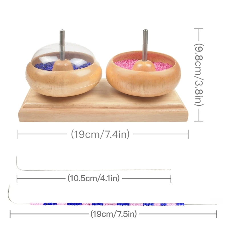 Manual cuentas madera, Spinner, cadena cuentas semillas, herramientas rápidas, artesanías madera, cargador