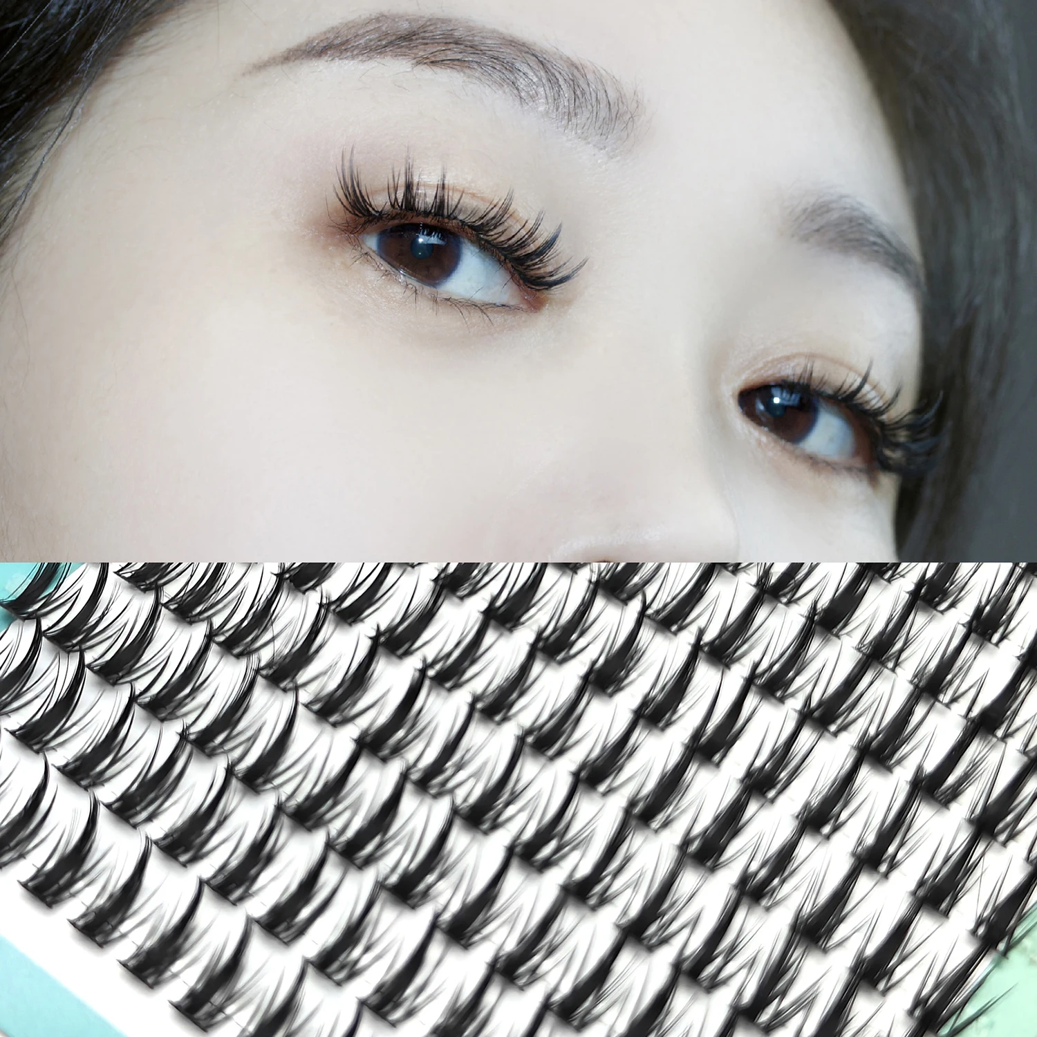 Wheat ears Manga Lashes Thick False Eyelashes Bundles Single Cluster Makeup Eyelash Segmented Natural Cos Eyelashes Extensions