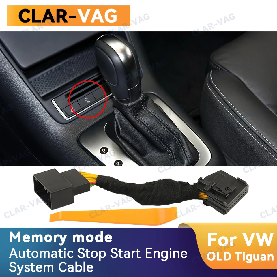 For VW old Tiguan Sharan Automatic Stop Start Engine System Off Device Control Sensor Plug Stop Cancel Cable Memory Mode