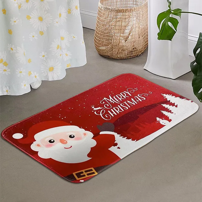 Christmas Doormat, Home Foot Mats, Anti-skid Entrance Carpet, Hygroscopic floor mat, Bathroom door mat entrance, kitchen mats