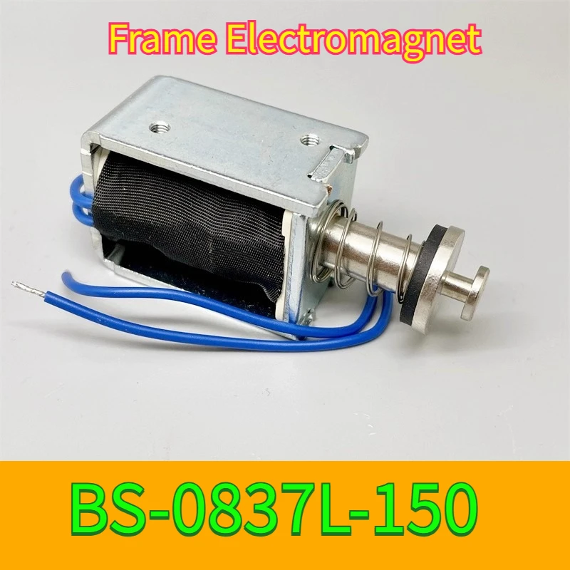 BS-0837L-150 push-pull ímã elétrico dc 12v tipo quadro haste telescópica elétrica viagem 13.5mm curso a linha comprimento é 14cm