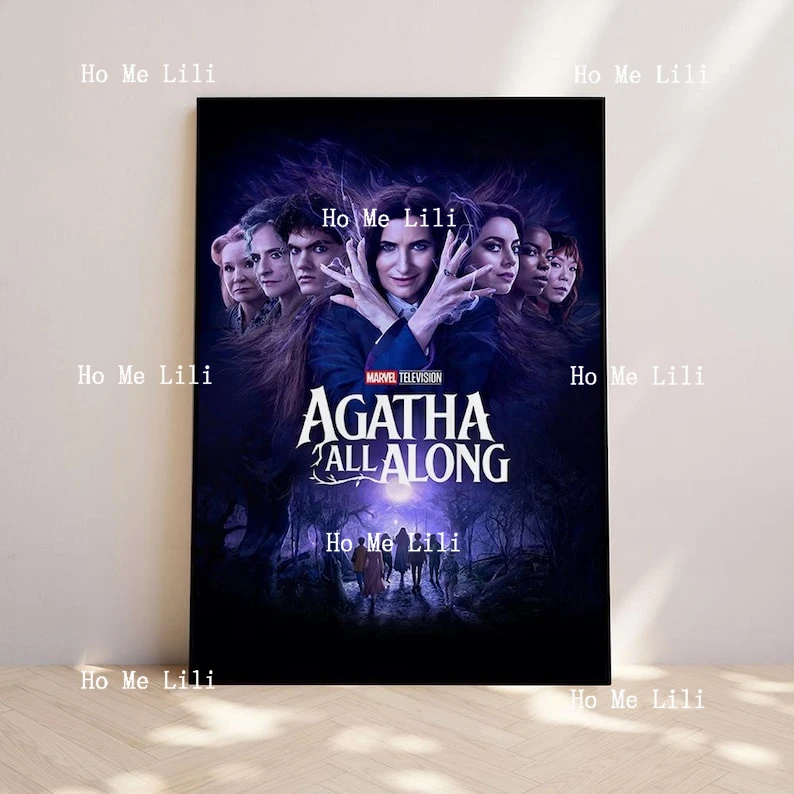 Agatha All Along 2024 Tv Series Movie Poster Room Decor Wall Art Canvas Unframed Print Art Holiday Gifts