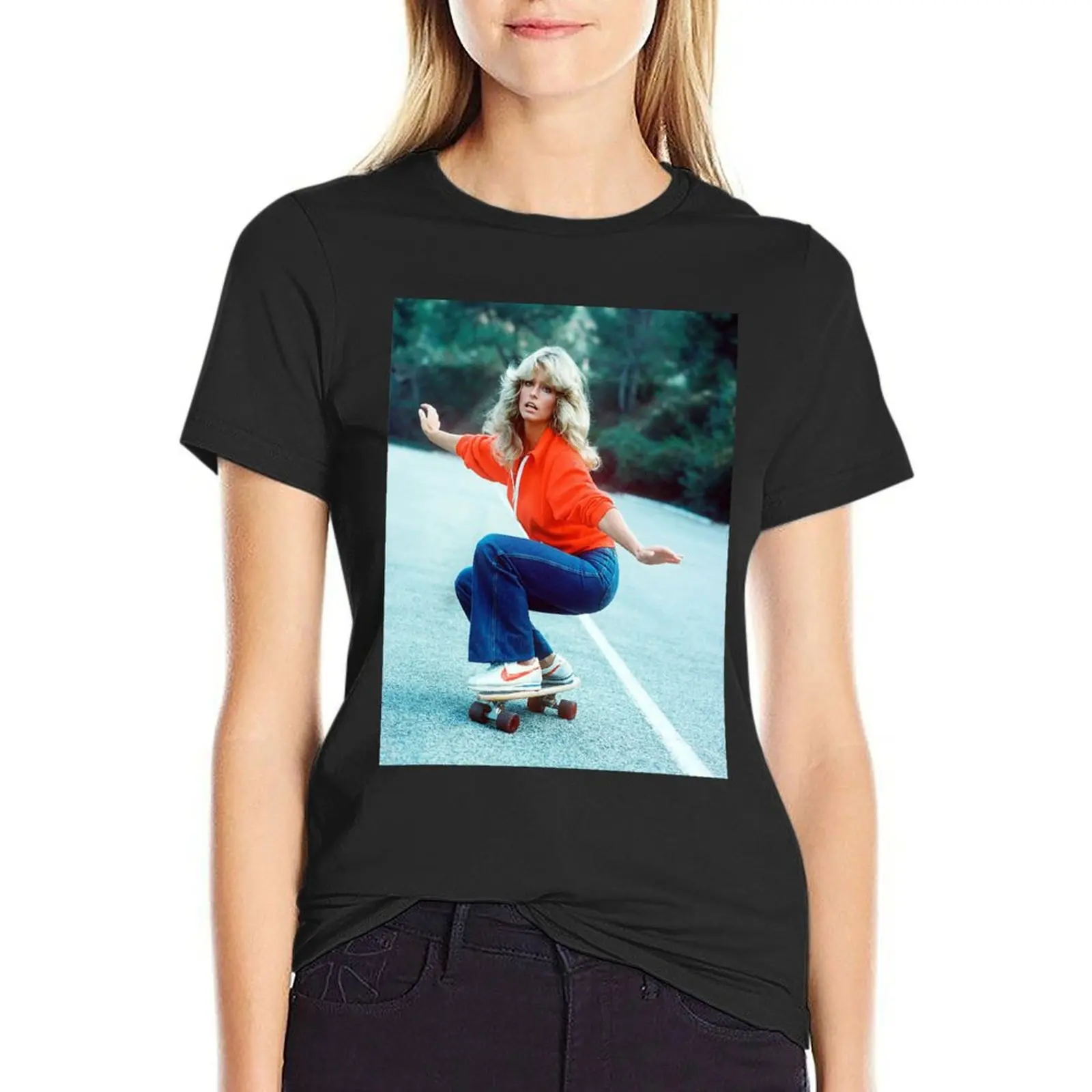 PLAYING SKATE T-Shirt plus size tops female graphics oversized t shirts for Women