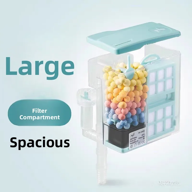 

Внешний подвесной фильтр-насос для аквариума, малый аквариумный фильтр-насос для циркуляции воды, простое обслуживание, оборудование для домашних животных