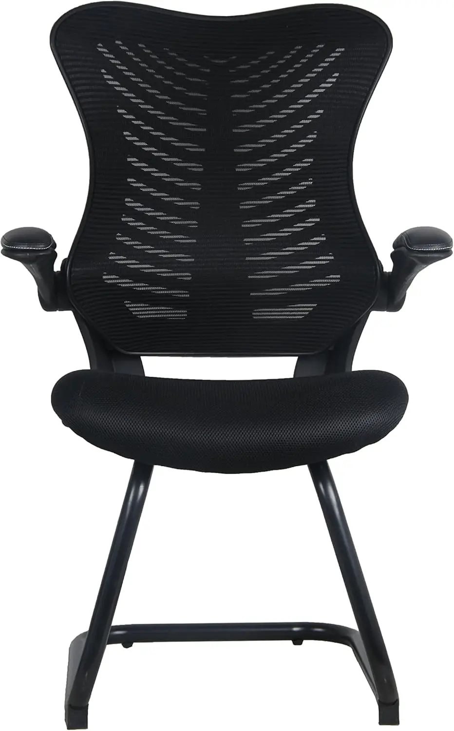 Reception Guest Office Chairs with Flip Up Arms – Comfortable Mesh, Ergonomic Contour, Modern Convertible Furniture