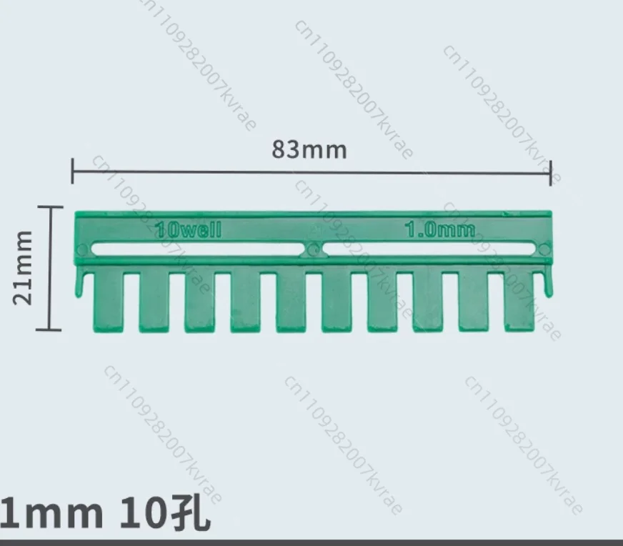 0.75/1.0/1.5/mm WB electrophoresis gel comb, electrophoresis shuttle, vertical electrophoresis comb, loading tooth comb 10pcs