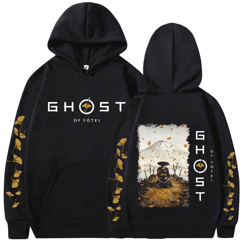 Ghost de Yotei japon graphique sweats à capuche hommes Harajuku vêtements mode surdimensionné sweat hiver décontracté ample à manches longues à capuche