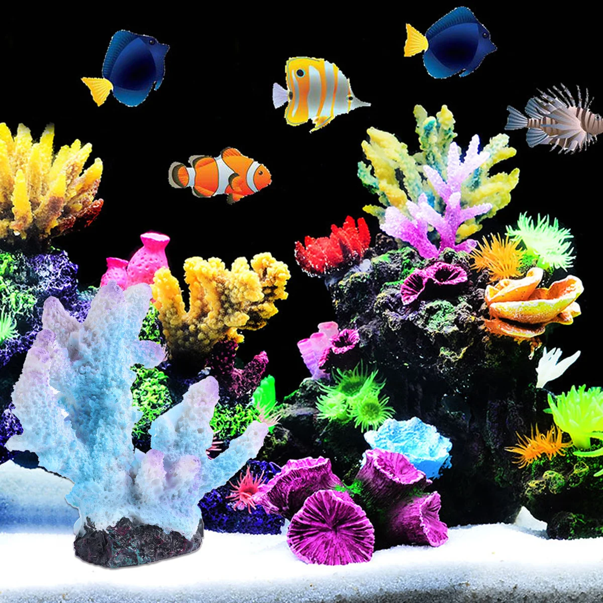 

Resin Coral Ornament for Fish Tank Realistic and Vivid Aquarium Decoration Safe for All Xl-S1718 Aquarium Coral