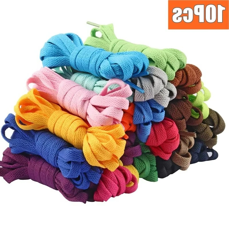 10Pcs Flat Shoelace…