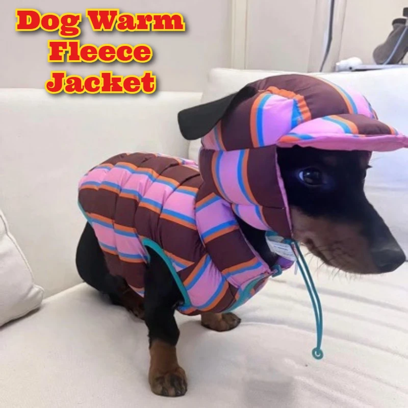 

Winter Dog Sweater Warm Fleece Lined Vest Small Dogs Cats Schnauzer Bichon Colorful Cozy Pet Coat Outdoor Walking Cute Rainbow