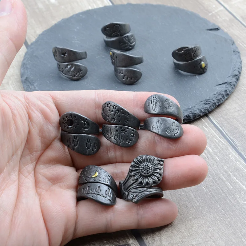 

Аксессуары для самостоятельного изготовления украшений: набор из 9 колец в стиле ретро для мужчин и женщин, эксклюзивный дизайн, высококачественный ландшафтный дизайн, набор из 9 колец для самостоятельной сборки.