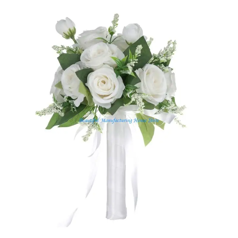 

E56A Luxurious Wedding Bouquet Beautiful Bride Flowers Creative Artificial Flowers