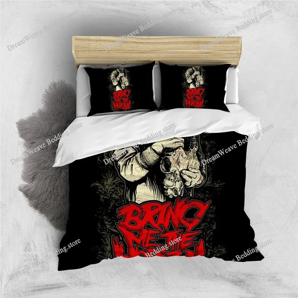 

B-Bring Me The H-Horizon Duvet Cover Set Home Style Bedding Soft Laundry Cotton Bed Student Dormitory Gift
