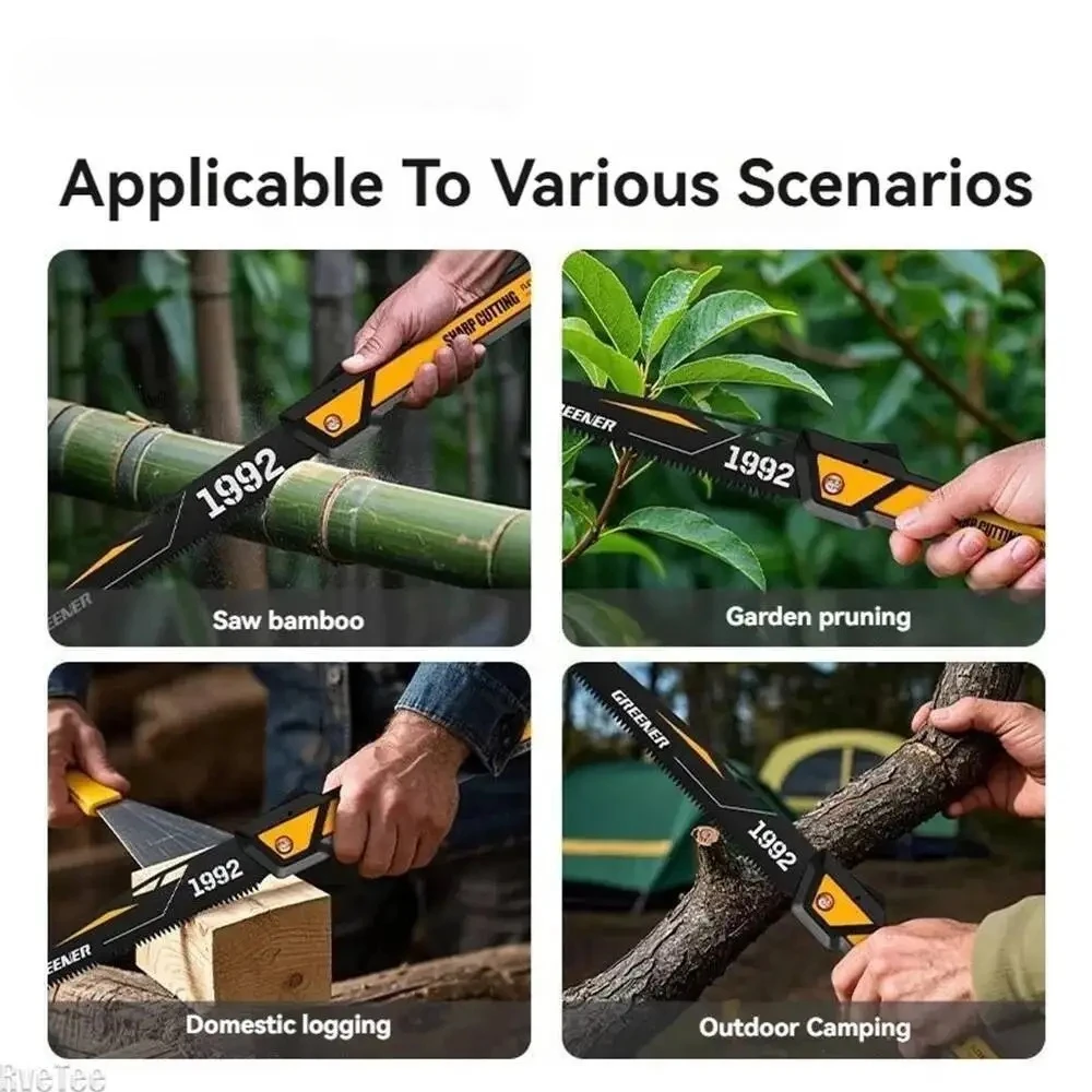 SK5 فولاذ سميك مقاوم للصدأ قابل للتعديل قابل للطي لأدوات النجارة منشار خشب يدوي #5